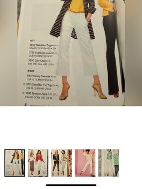 CAbi White Cropped Wide-Leg jeans